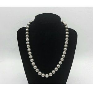 Tiffany & Co. Sterling Silver Hardwear 10mm Bead Ball 18" Necklace